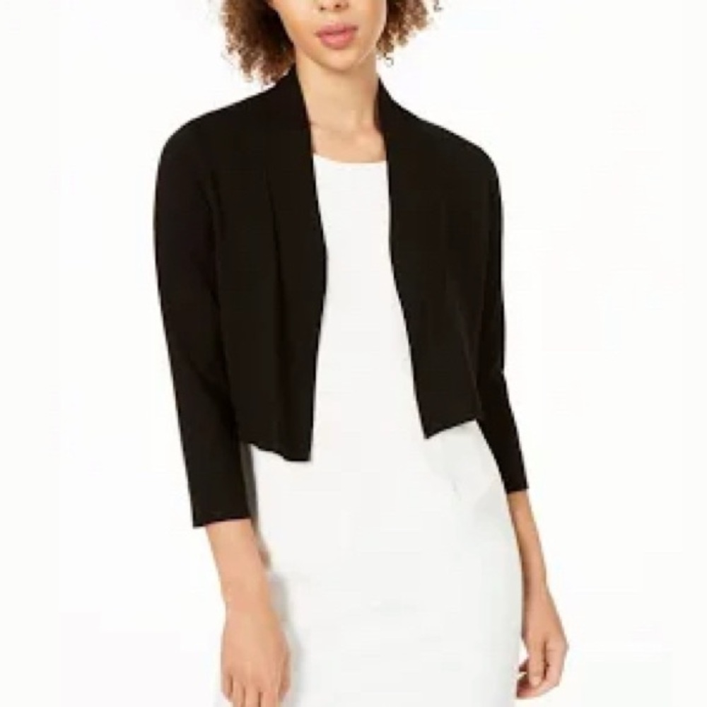 Calvin Klein Cropped Open-Front Cardigan XL